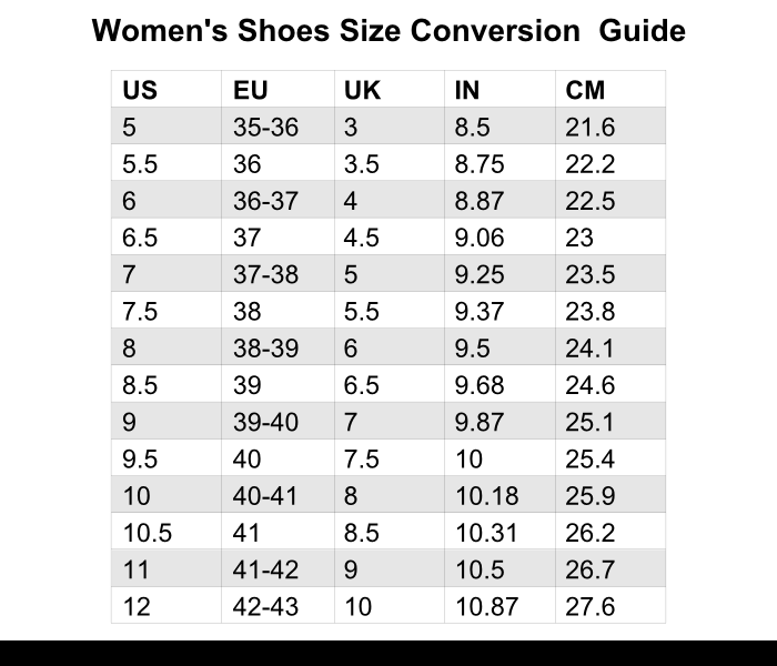 Corso Como Size Chart