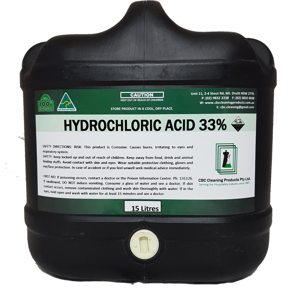 Hydrochloric Acid 33 CBC Cleaning Products