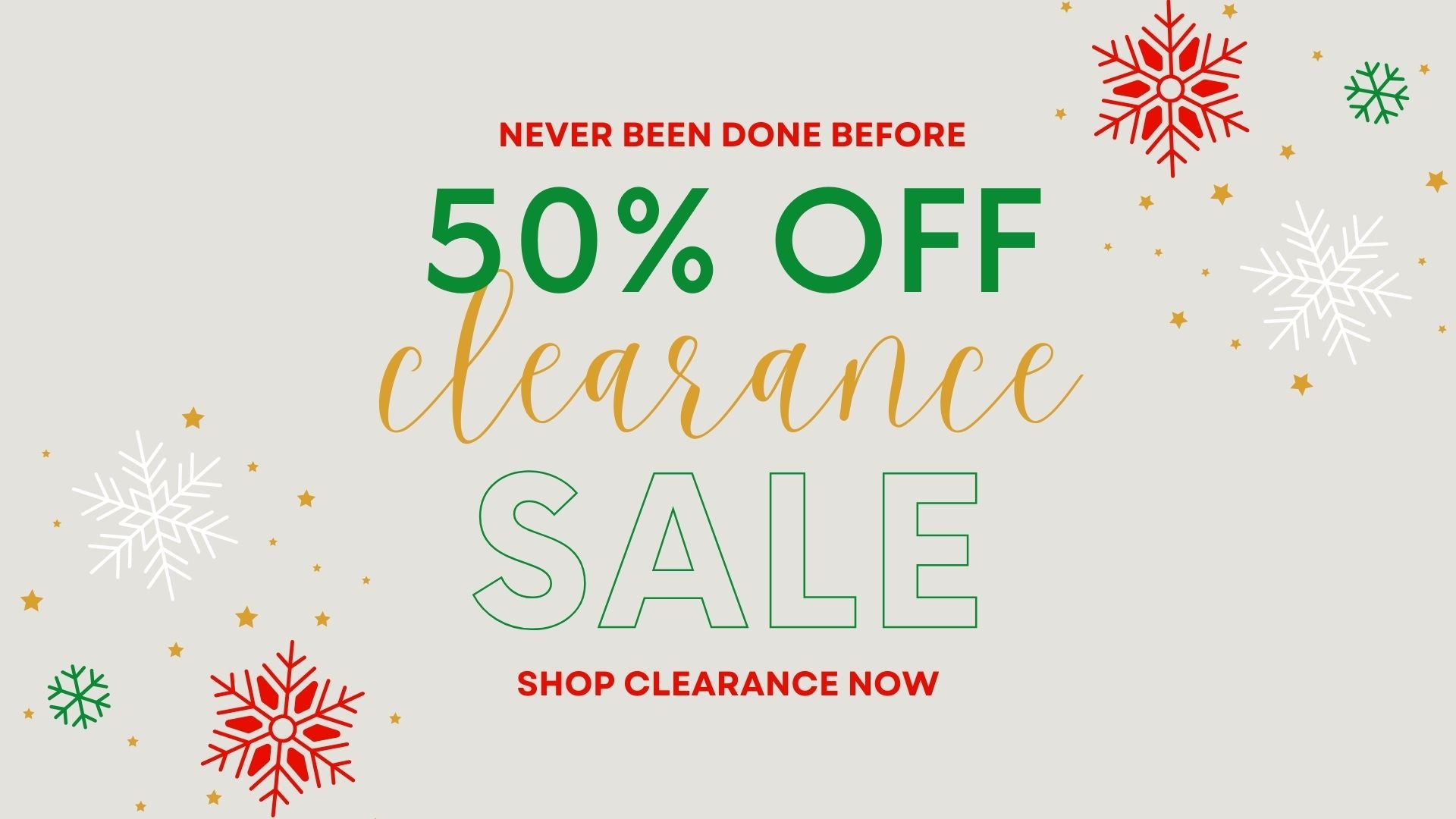Online clearance specials