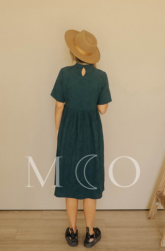 Minette Forest Green Dress - MCO - FINAL FEW