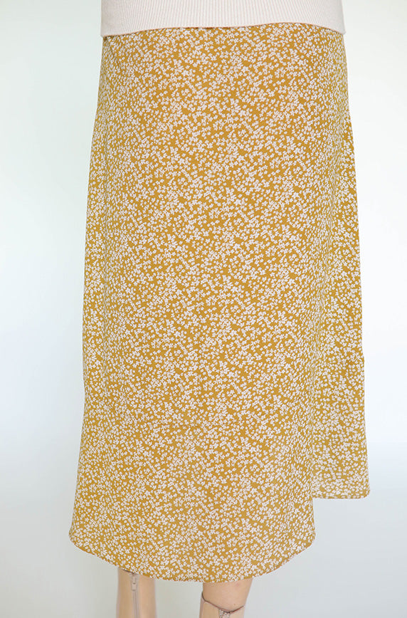 Juniper Mustard Floral Skirt - FINAL SALE