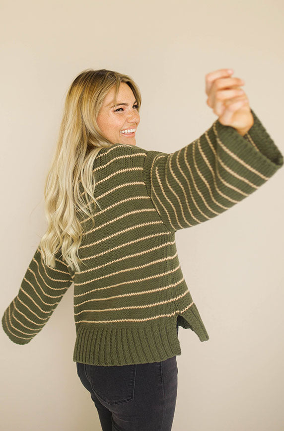 Uinta Olive Sweater - FINAL SALE