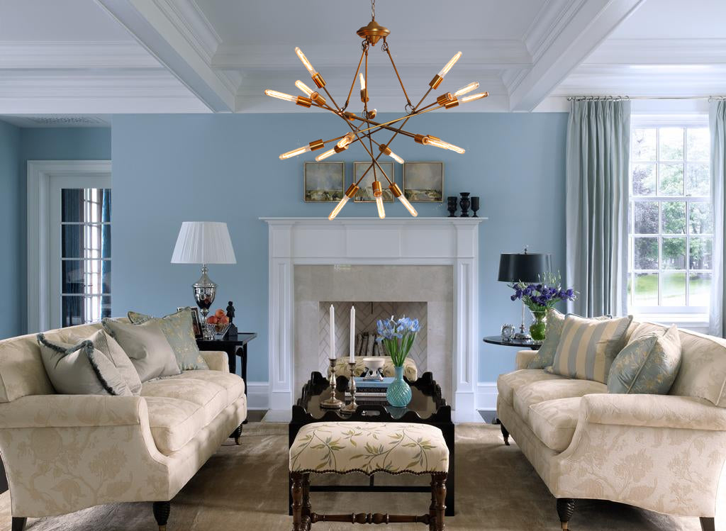 Veneta Filament Chandelier - Living Room Chandelier | Buy Statement Chandeliers Online India