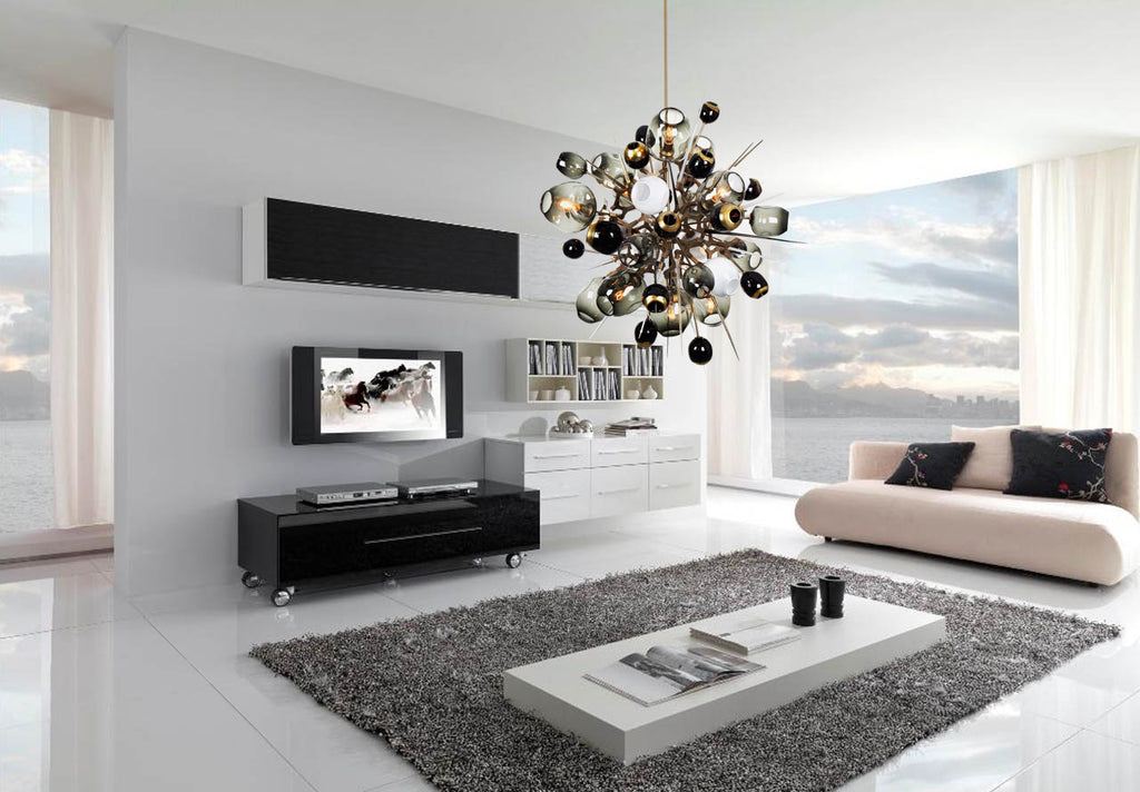 Boom Burst Chandelier - Living Room Chandelier | Buy Statement Chandeliers Online India