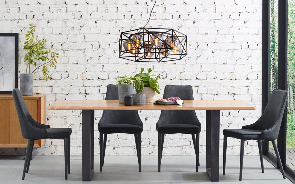 Kurton Industrial Pendant Lamp for Dining Room Lighting | Dining Table Hanging Light | Buy Lighting Online India