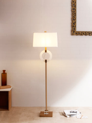 Marble Brass Floor Lamp for Living Room | Buy Luxury Floor Lamps Online India