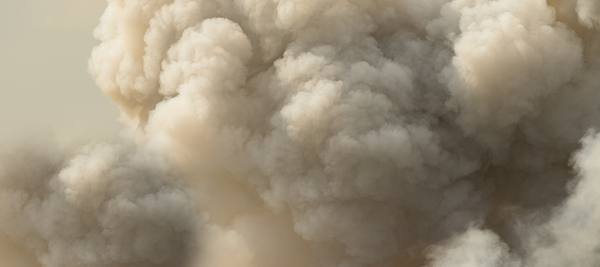 Wildfire smoke cloud