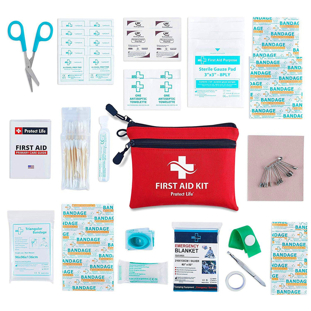 First Aid Kit for Backpacking, Travel, Hiking & Camping - First AiD Kit First AiD Kit 100 Piece Small First AiD Kit For Camping Hiking Backpacking Travel Vehicle 7 1024x1024