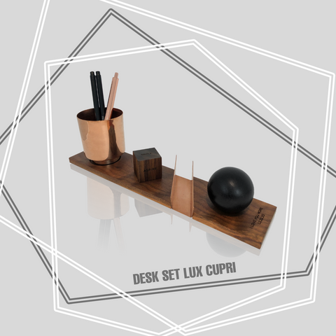 Lux Cupri Desk Set