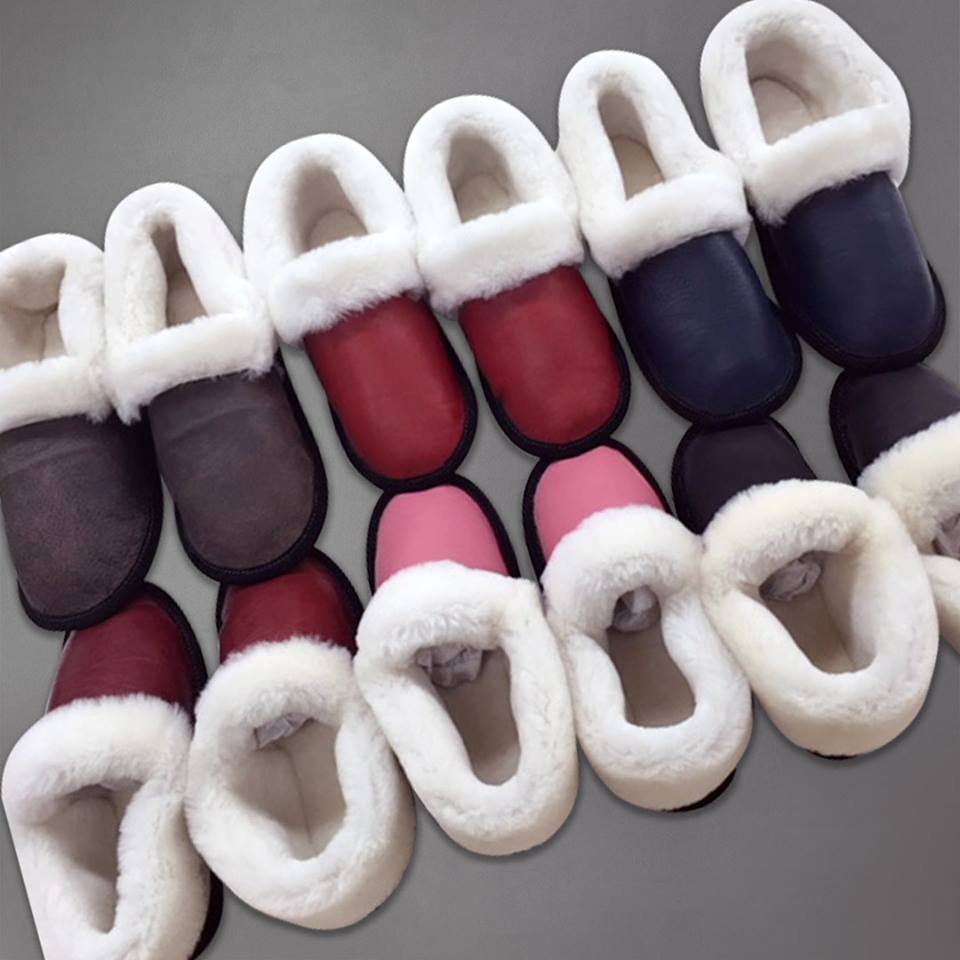 womens sheepskin slippers