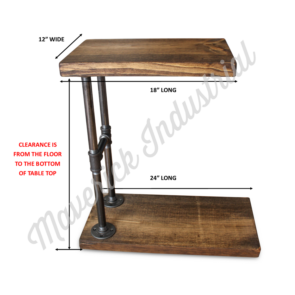 Industrial C Table Side Table Sofa Table Maverick