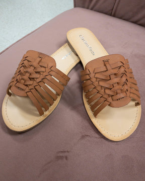 Brown Woven Sandal