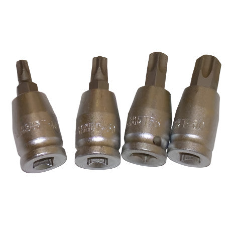  4pc Olympia 3/8" Star Driver Torx Bit Set