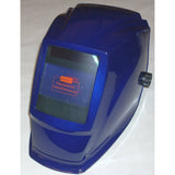 Blue Auto Darkening Helmet Variable Shade Solar & Battery Powered - ATL Welding Supply
