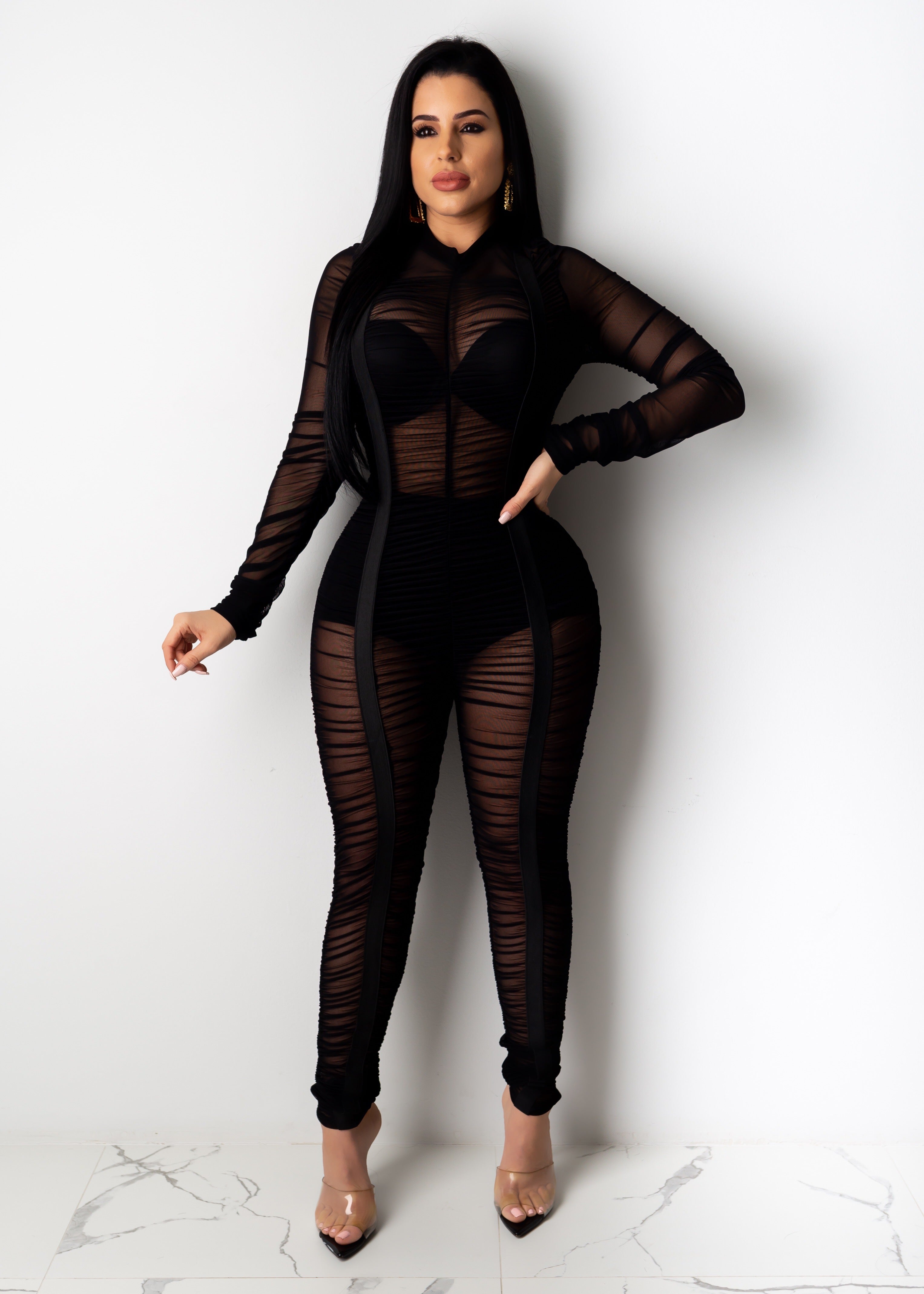 full mesh jumpsuit