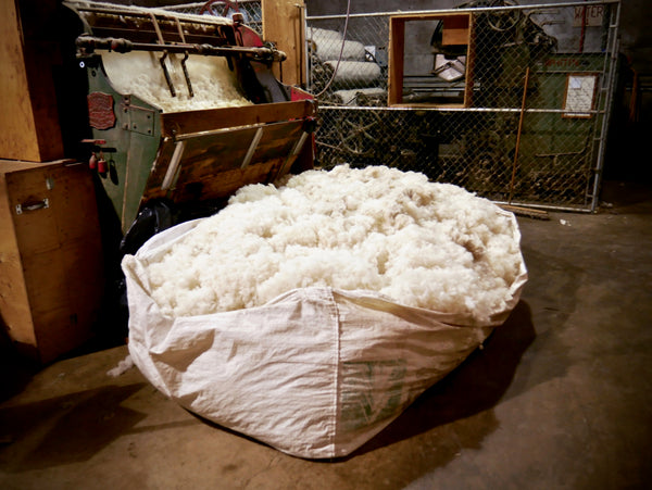 Wool processing at Custom Woolen Mills