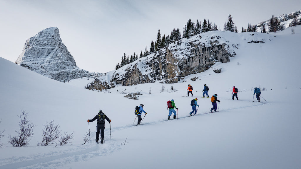 Winter activity cross-country skiing at Talus Lodge