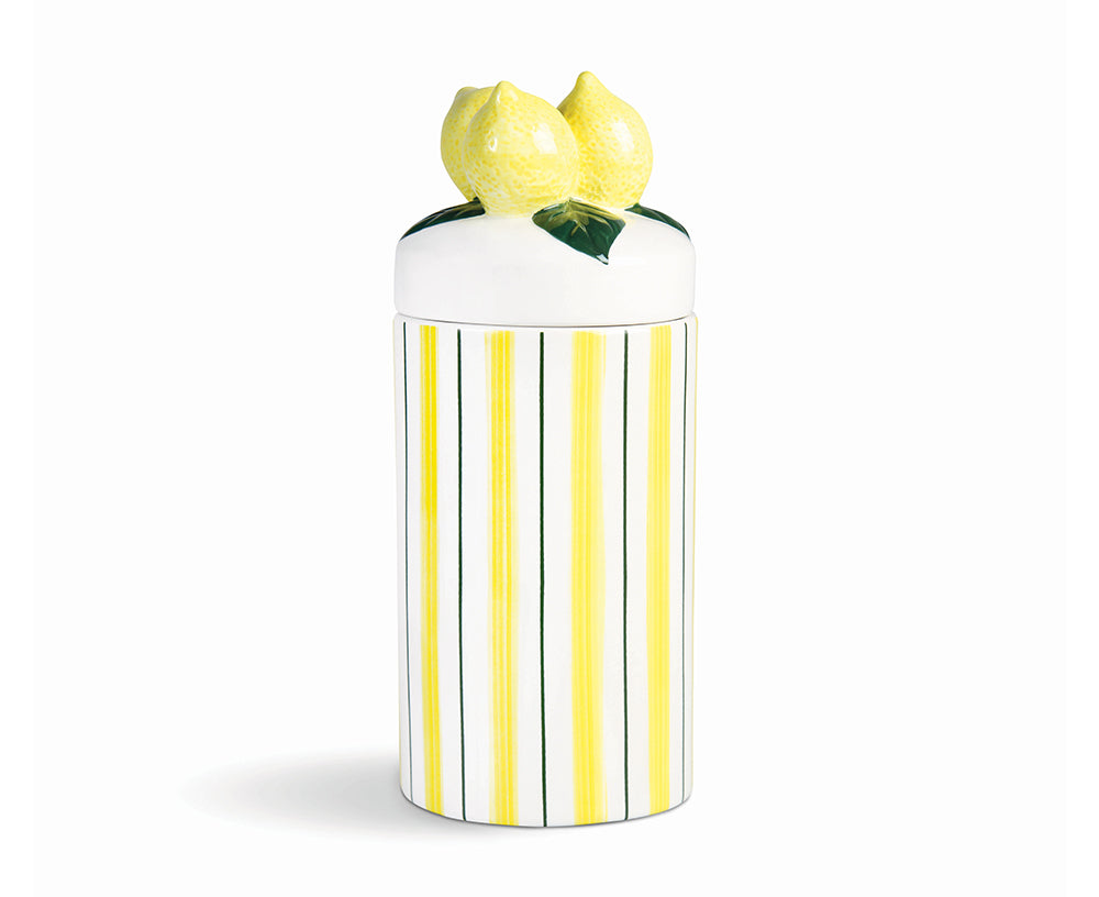 Lemon Large Ceramic Jar by &Klevering