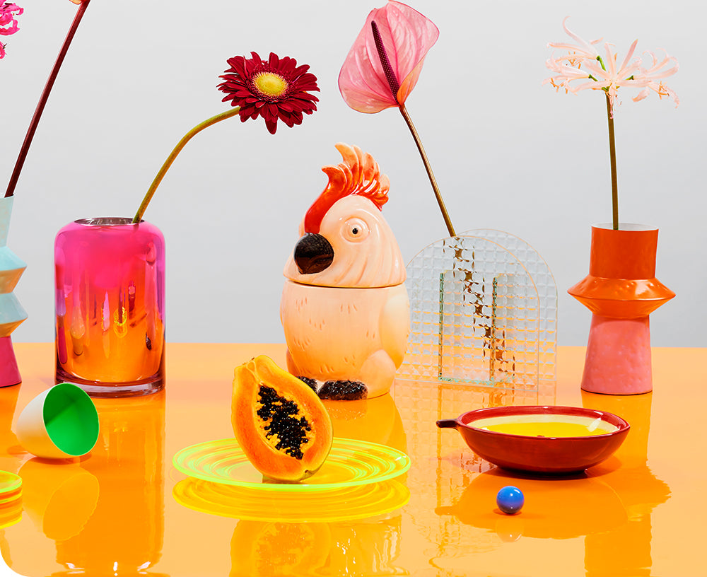 Orange Large Ceramic Jar by &Klevering – Gretel Home