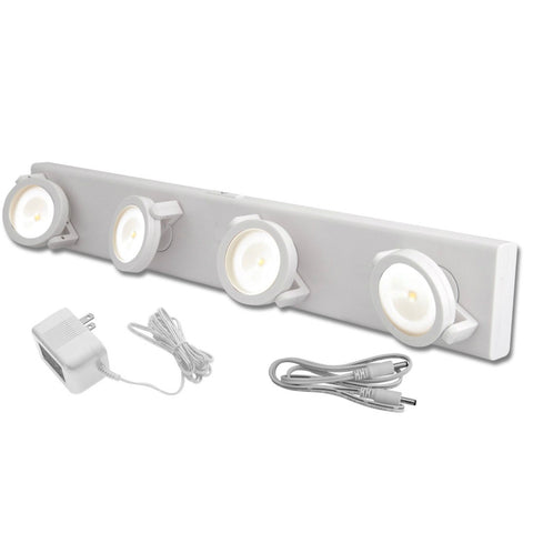 Battery Operated Lights â€“ AmerTac - LED Under Cabinet Track Light w/ Battery backup - White