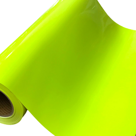 Girafvinyl GIRAFVYINL Reflective HTV Vinyl Neon Yellow Heat