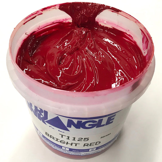 TRIANGLE 1123 RED PLASTISOL OIL BASE INK FOR SILK SCREEN PRINTING – Ace Screen  Printing Supply