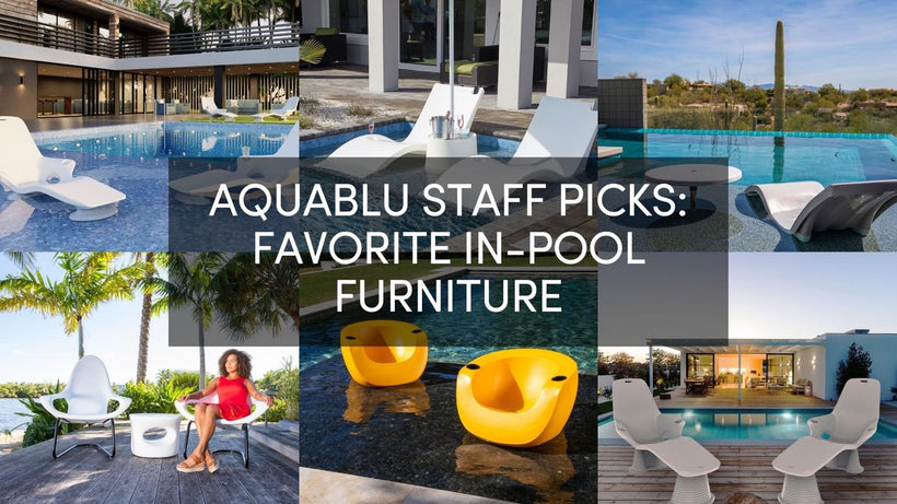 In Pool Furniture  Pool Chairs & Loungers – AquaBlu Mosaics