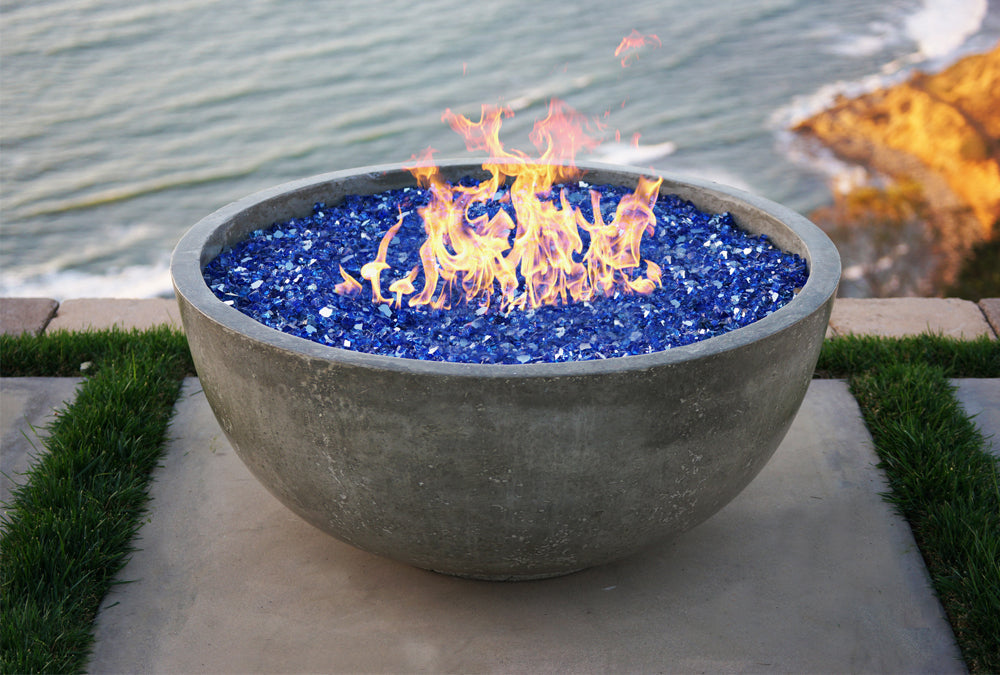 blue fire pit 