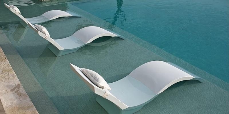 luxury in pool lounger 
