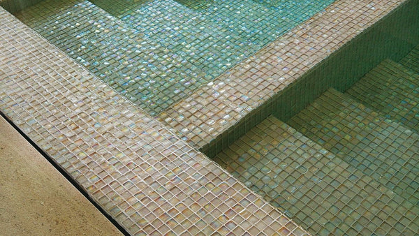 Glass Mosaic Tile In Pool
