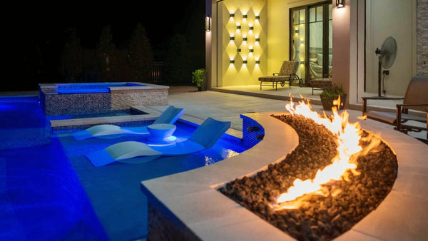 Fire Features around a pool