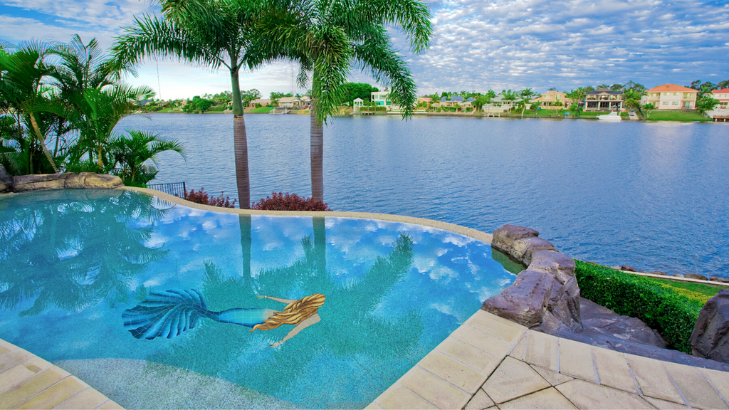 Mermaid Swimming Pool mosaic