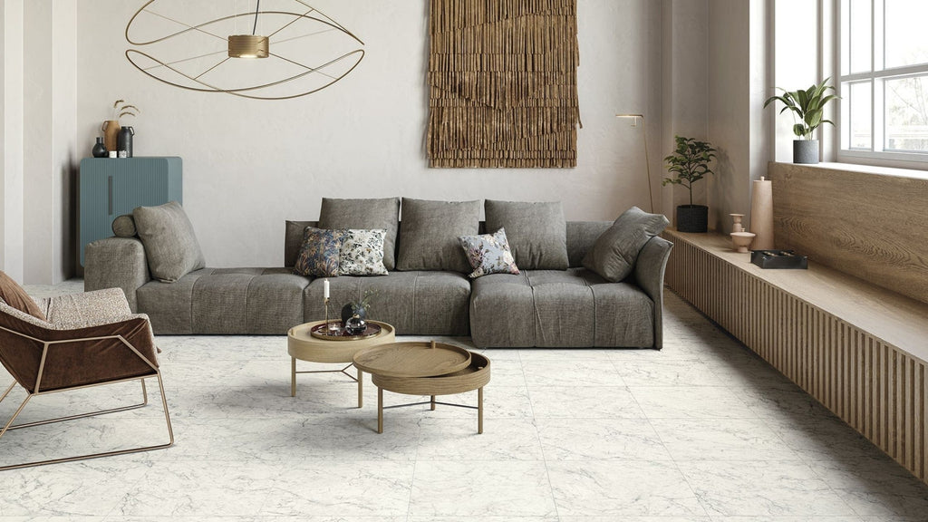 Porcelain Pavers used as Flooring in Living Room