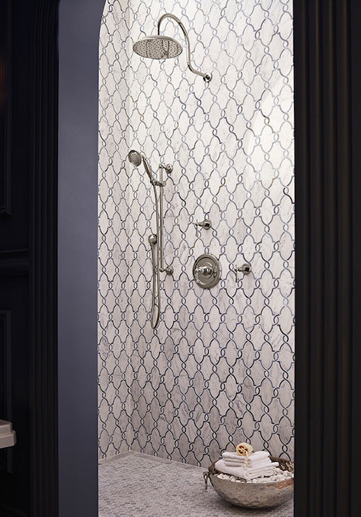 arabesque tile shower