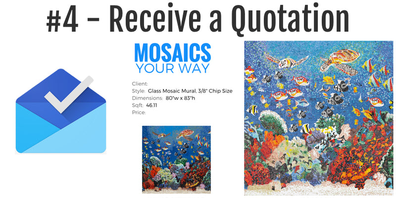 custom mosaic design by AquaBlu Mosaics - receive a quotation