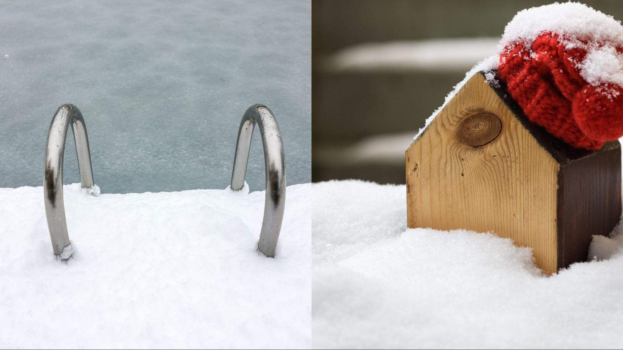 pool cover during winter