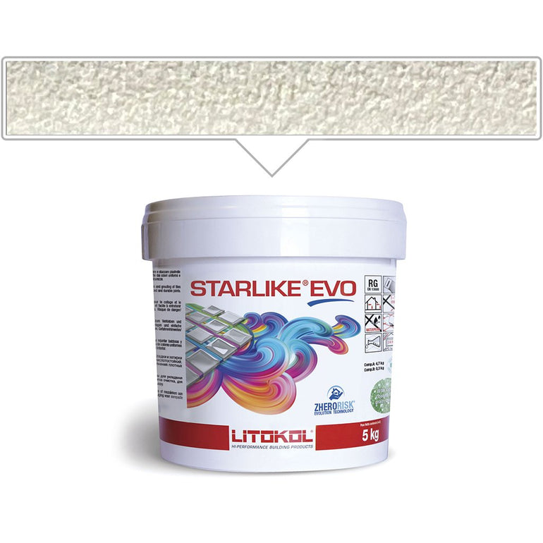 Bianco Ghiaccio EVO 102 | Litokol Starlike Classic Tile Grout – AquaBlu Mosaics