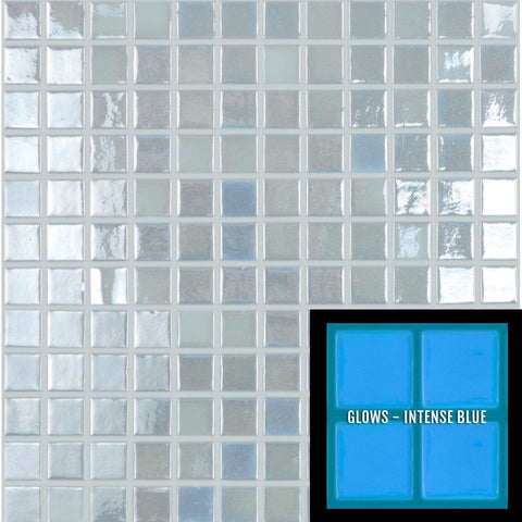 Modern White Glass Quartz Mosaic Tile