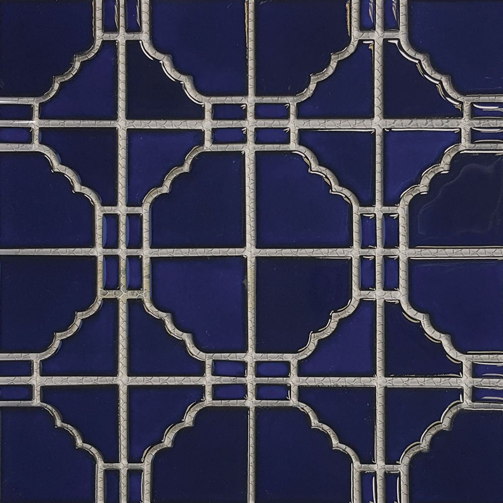 Cobalt Blue, 6" x 6" - Porcelain Pool Tile - 1 Sheet (1.00 Sqft)
