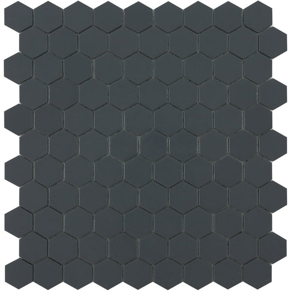 Vidrepur NORDIC H35908M Matt Dark Grey Flat Hex Glass Tile  By AquaBlu Mosaics Grande ?v=1564696328