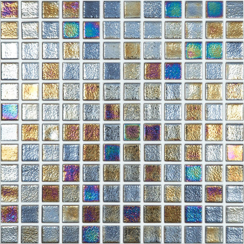 Galles, 5/8 x 5/8 Glass Tile  Mosaic Pool Tile by SICIS – AquaBlu Mosaics