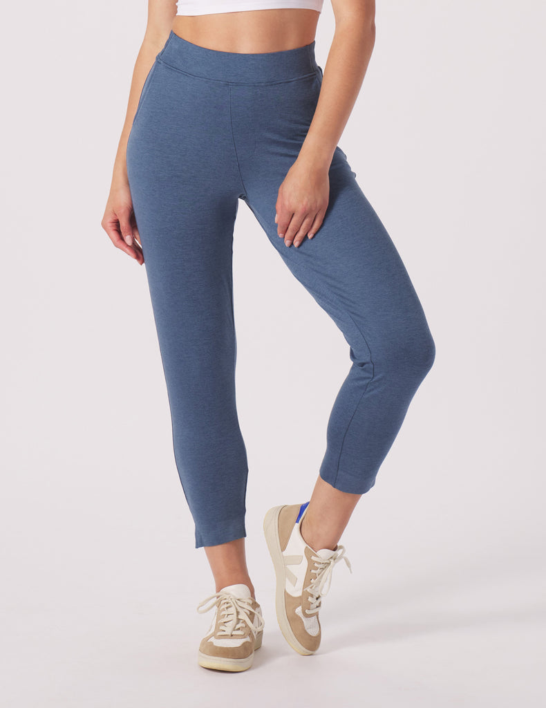 On The Go Ankle Pant: Washed Blue