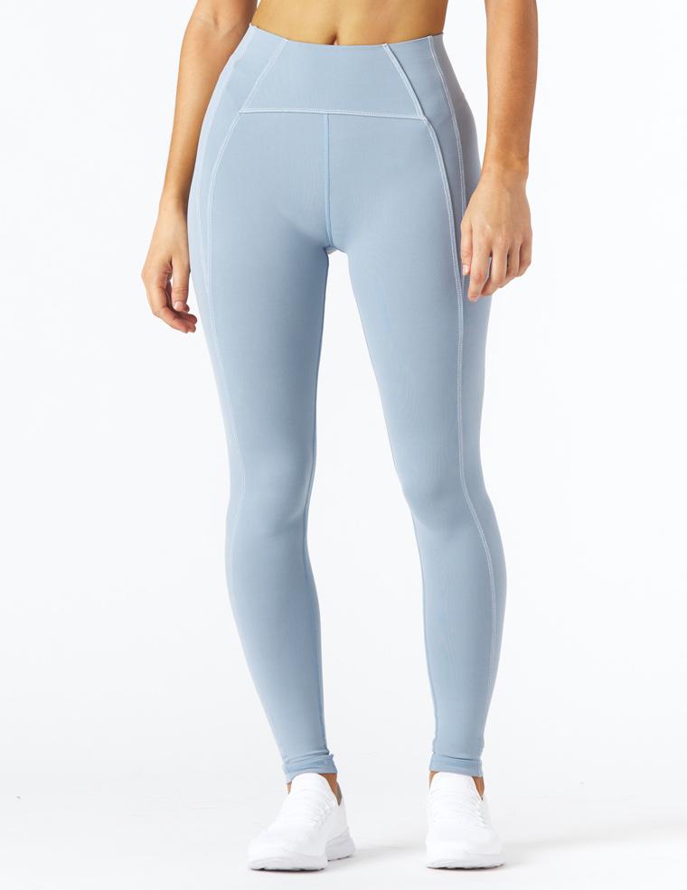 Contrast Legging: French Blue/White