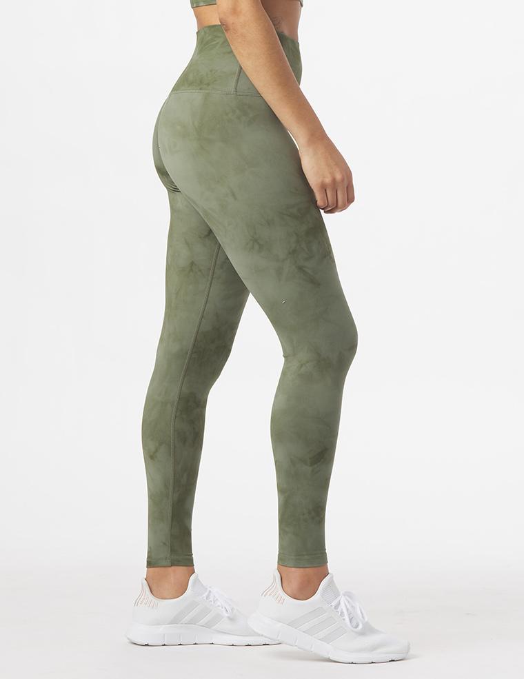 High Waist Pure Legging: Moss Tie Dye