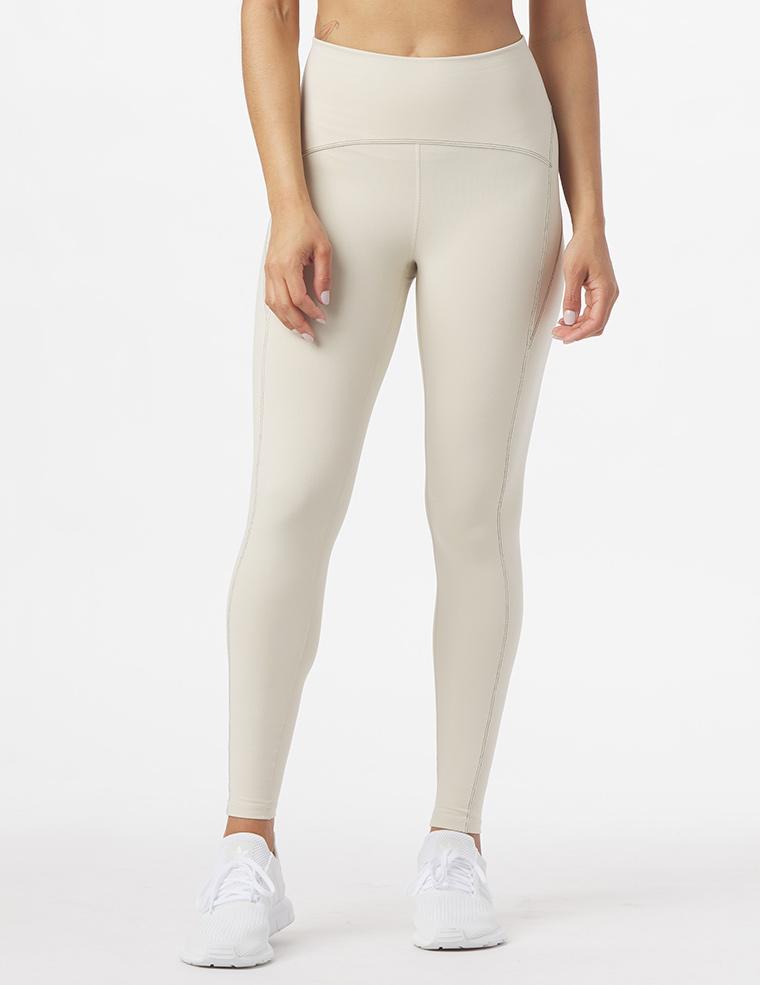 Racetrack Legging: Oatmilk