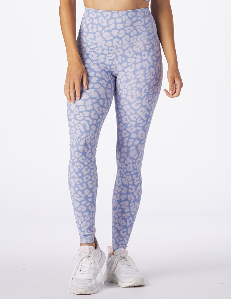 Sultry Legging Print: Lilac Leopard