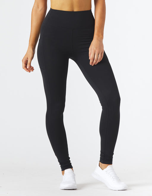 Satin Legging: Black