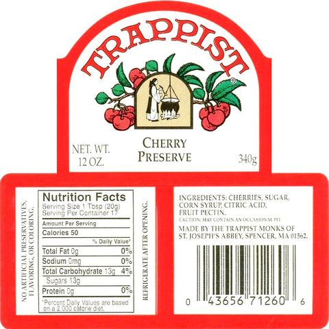 Trappist Cherry Preserves Nutrition Facts