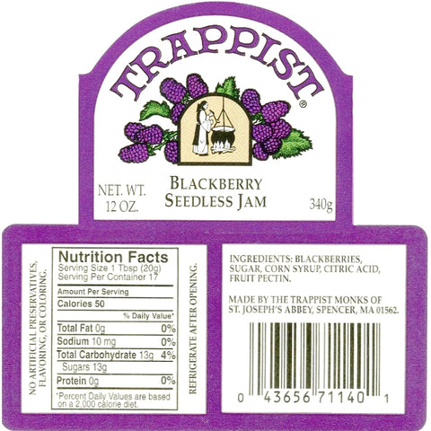 Trappist Blackberry Seedless Jam