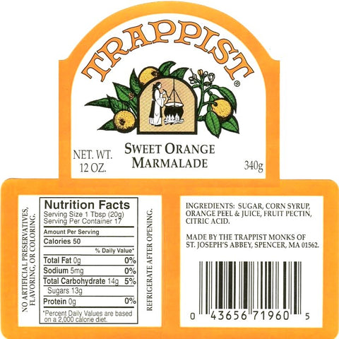 Trappist Sweet Orange Marmalade